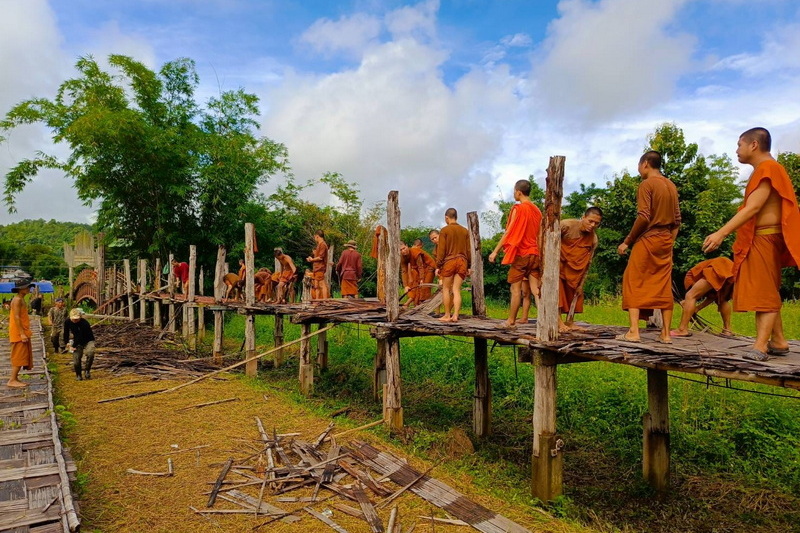 su tong pae bridge, su tong pae bamboo bridge, su tong pae, sutongpae bridge, sutongpae bamboo bridge