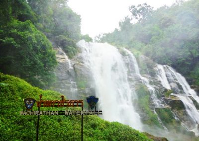 wachirathan falls, wachirathan waterfall, doi inthanon national park, inthanon national park, doi Inthanon, inthanon